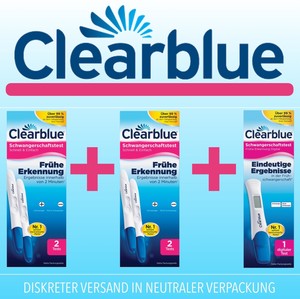 Set Clearblue Schwangerschaftstest 2x 2er Fruhtest Visuell 1x