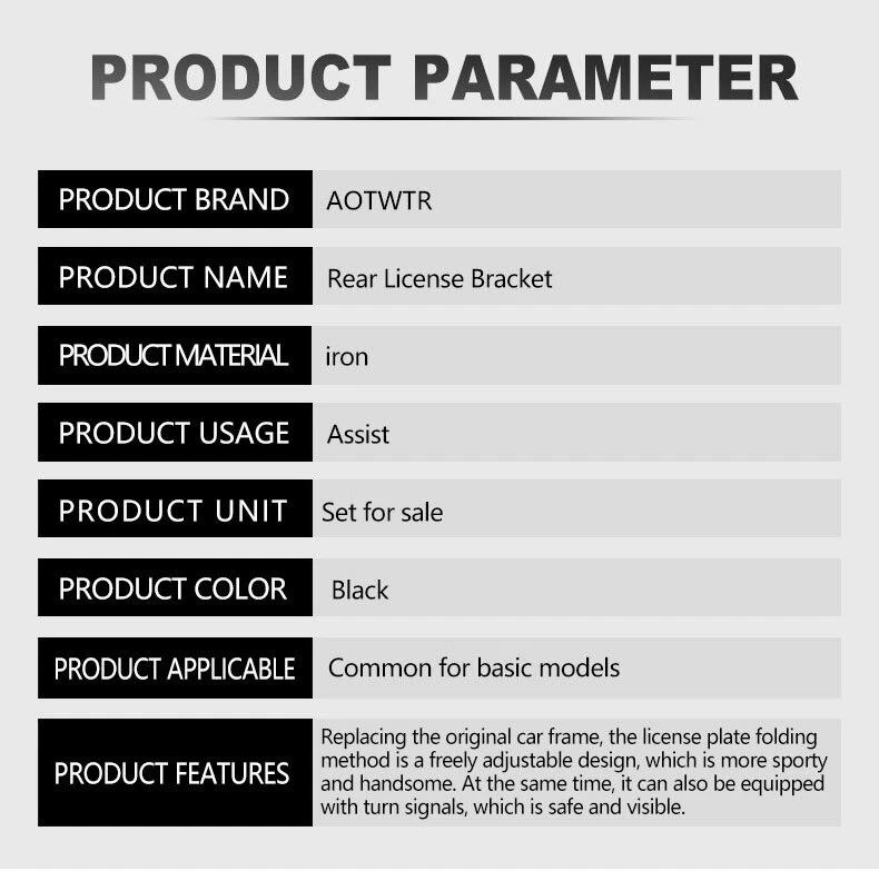 Foldable License Plate Holder Mount For Yamaha MT09 FZ09 FJ09 XSR900 TRACER 900 - Image 3 of 4