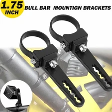 2X 1.75'' Bull Bar Roll Cage Tube Mount Brackets Clamps LED Work Light ATV 4WD