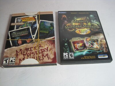 Lot of 2 PC Games Mystery Mayhem MURDER Collection
