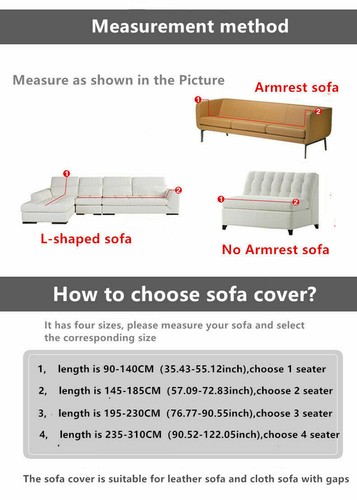 Sofa 1 2 3 4 Seater Covers Slip Cover Furniture Chair Couch Slipcovers Stretch - Picture 10 of 30