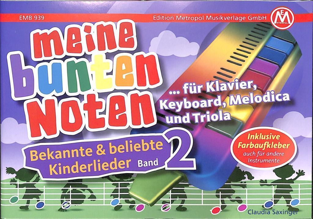 Thumbnail - Claudia Saxinger | Meine Bunten Noten Für Klavier, Keyboard, Melodica