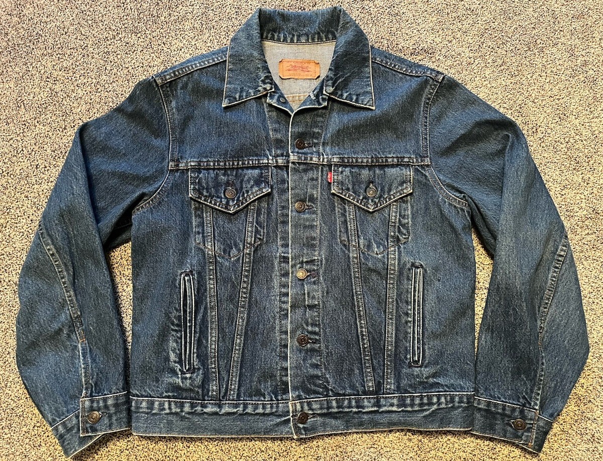 Vintage 80s Levis Trucker Jacket 70506 0216 Denim Made In Canada
