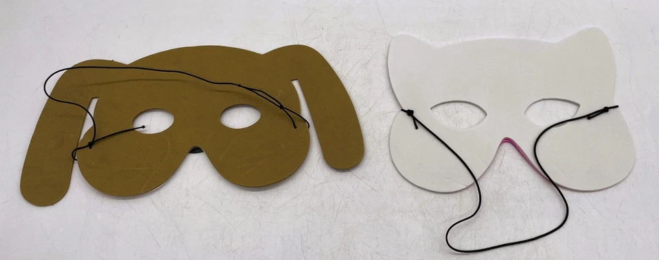 Foam Fun Animal Mask, Party Mask for Children, 2 pack, Dog, Cat, Kids, Birthday - Image 2 of 2