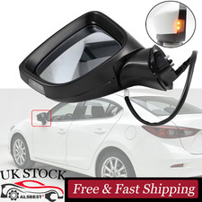 For 2014-16 Mazda 3 Axela Wing Mirror w/ Turn Lamp Power Folding Passenger Side
