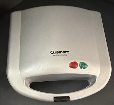 Cuisinart WM-SW2N1 SandwichGrill, Tested & Working, NonStick, Gently Used,Silver