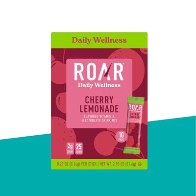 ROAR Flavored Vitamin & Electrolyte Drink Mix CHERRY LEMONADE  10pk 6/2027