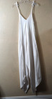 TLALEH gypsy hippie boho white 1pc romper for women pockets adj tie strap sm-med — photo 2