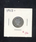1913 SILVER BARBER DIME VINTAGE VERY OLD COIN