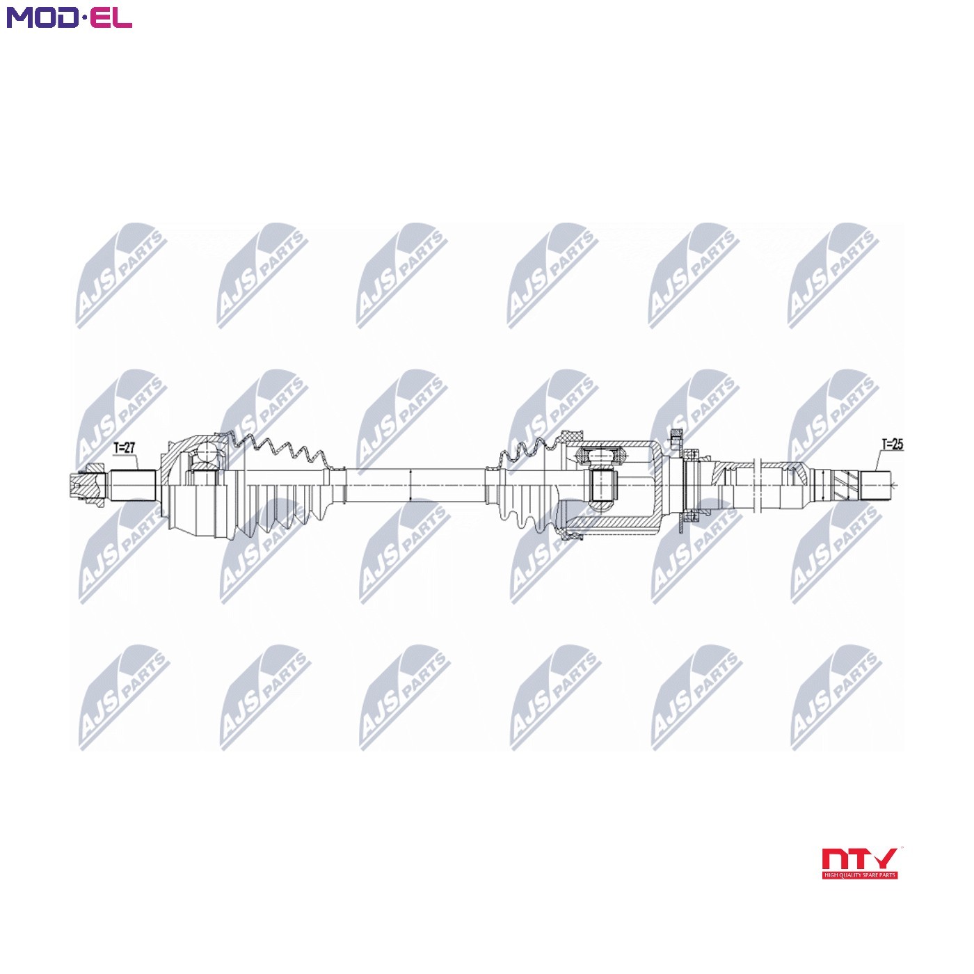 Original NTY Drive Shaft NPW-FT-095 For Fiat Jeep - Image 4