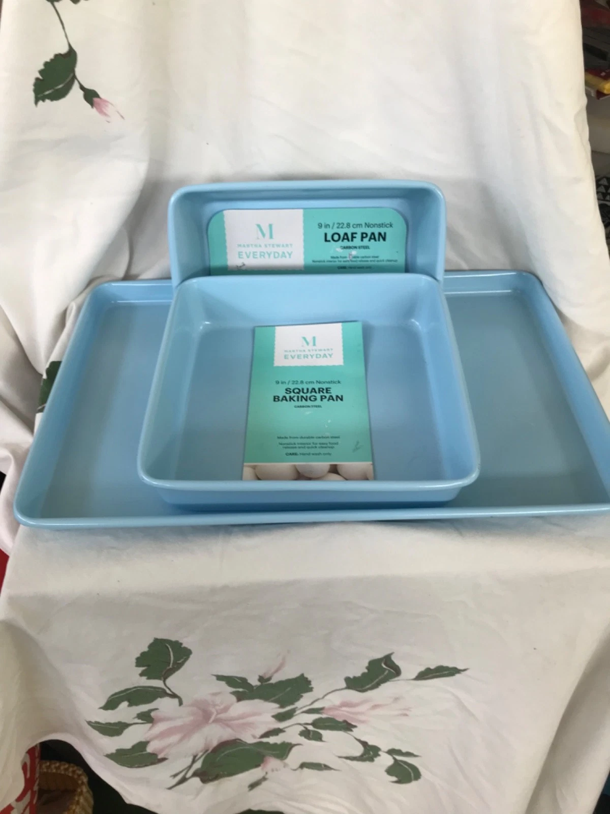 Martha Stewart Carbon Steel, Non-Stick Bakeware in Blue-Unused