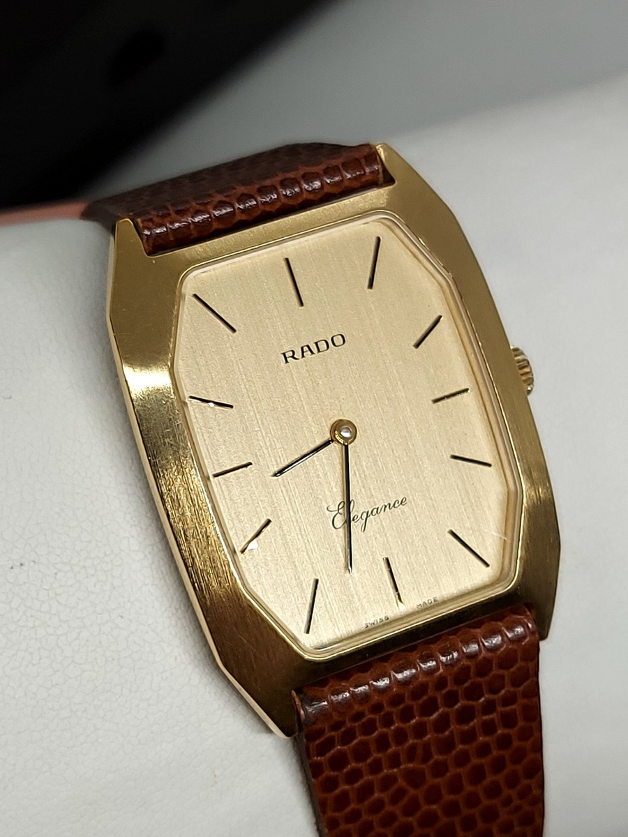 NOS RADO Elegance Gold Tone Manual Wind Ref. 395.5049.2 Vintage