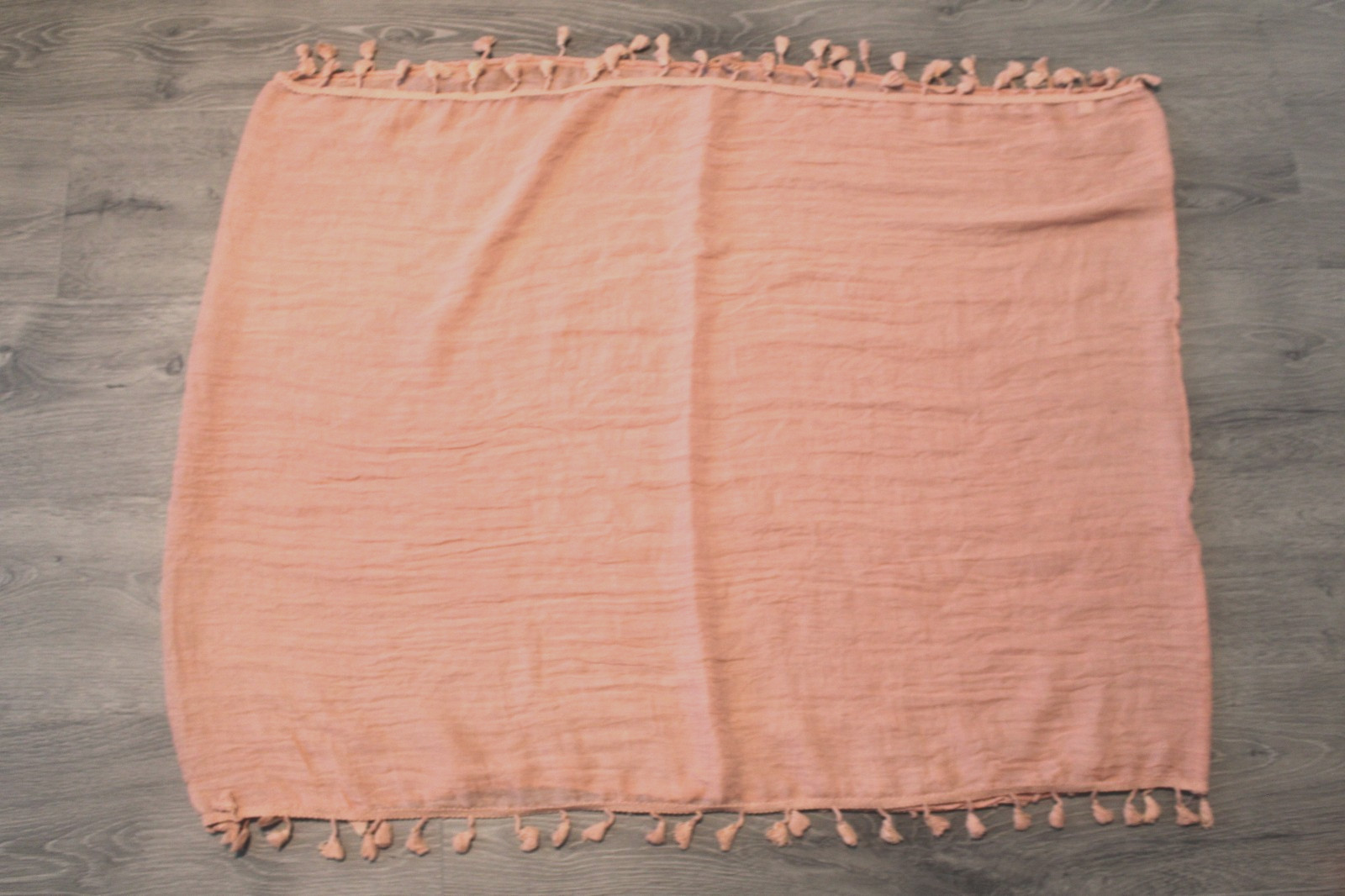 Infinity Loop Accent Neck Scarf Solid Pastel Peac… - image 4