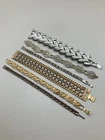 Lot Of 6 Vintage Costume Jewelry Bracelets Copper Magnetic Yeching Unsigned