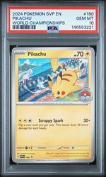 Pikachu #190 World Championships Stamped Black Star Promo
