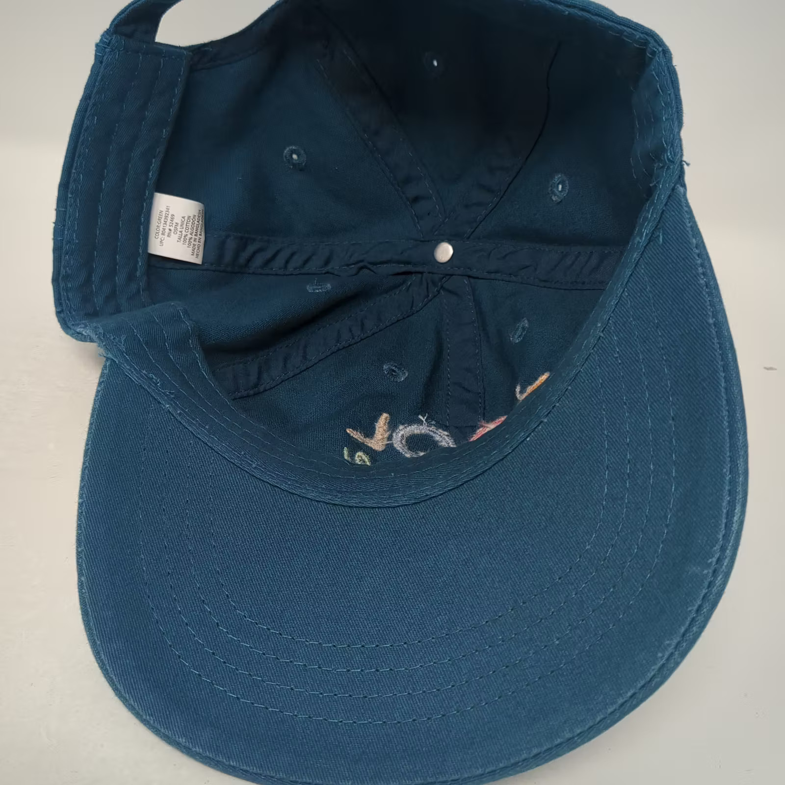 Blue Baseball Cap Hat POOL Please Embroidered OS … - image 7