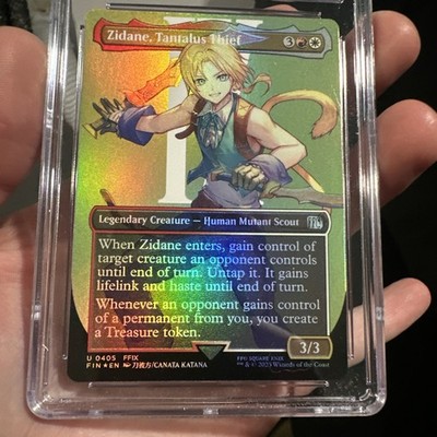 MTG Zidane, Tantalus Thief Foil FIN Borderless FF9 Pristine 10 Pop