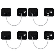 Upgraded Refrigerator Locks 4 Pack, Baby Proof Cabinet Locks with Keys, Safety C