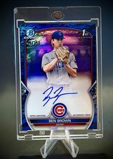 1st Bowman Chrome Blue /150 Autograph Ben Brown #CPA-BBN Cubs