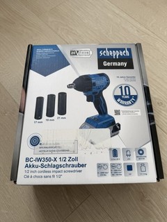 Scheppach Akku Schlagschrauber BC IW350 X Set inkl. Akku und Ladegerät