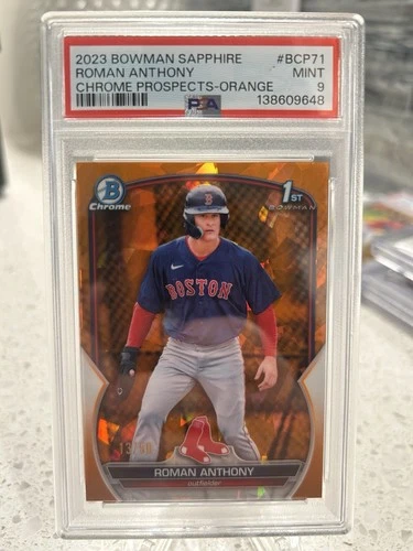 2023 Bowman Sapphire Edition Chrome Prospects #BCP71 Roman Anthony PSA 9