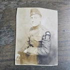 New ListingVINTAGE  ANTIQUE 1910'S PHOTO OF AMERICAN SOLDIER MAN SITTING PORTRAIT WW1