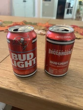 TAMPA BAY BUCCANEERS BUCS 2025 BRAND NEW JUST RELEASED BUD LIGHT RED CAN