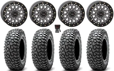 System 3 SB-6 Bdlk 15"Wheels Gm 4+3 35"RocScraper Sticky Tires RZR XP 1K/PRO XP