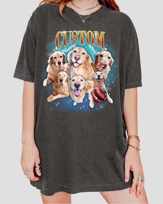 Custom Bootleg Pet Comfort Tee Shirt Unique Dog Cat