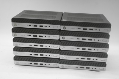#ad QTY10. HP ELITEDESK 705 G4 DM RYZEN 5 PRO 2400G 8GB DDR4 N0 DRIVE NO OS T13 B13 $855.00