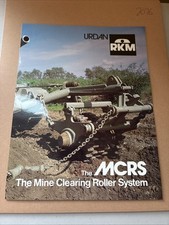 Vintage Urdan RKM The MCRS Mine Clearing Roller System Israeli Military Brochure