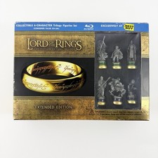 LOTR The Lord of the Rings Trilogy Extended Edition Blu-Ray 6-Figurine Set