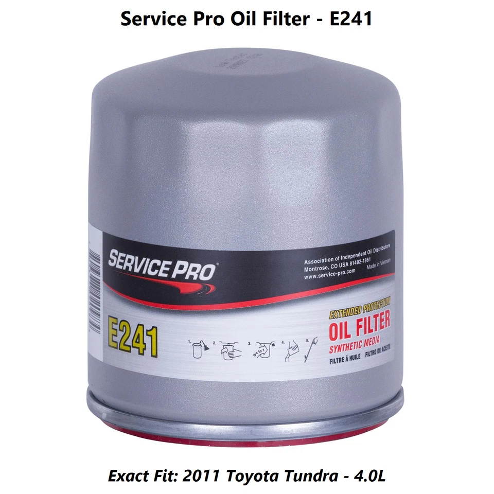 2011 Toyota Tundra 4.0L Complete Oil, Air & Cabin Filter Kit (0W-20) Foto 3 de 4