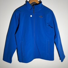 The North Face Kids Blue Softshell Jacket Size XL Youth Full Zip Outerwear