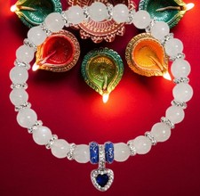 Mondstein Armband💎Damen Armband Perlenarmband Stretch Edelstein Sterlingsilber 