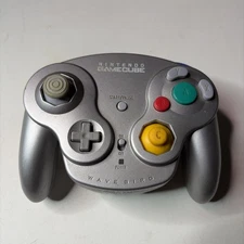 Nintendo GameCube Wavebird Platinum Controller Only ( No Receiver ) DOL-004