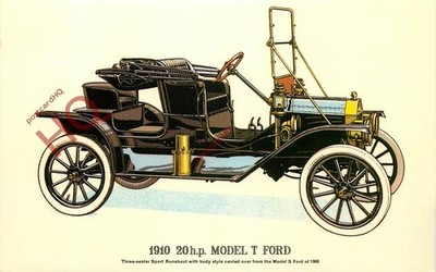 Ansichtskarte> Oldtimer, 1910 20 PS MODELL T FORD