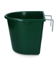 Mangiatoia con ganci 15 lt VERDE cavallo puledro scuderia BOX
