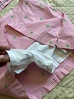 Vintage LILLY’S OF BEVERLY HILLS  VEST TOP & SKORT SET Pink Checker Palm Trees L — photo 6