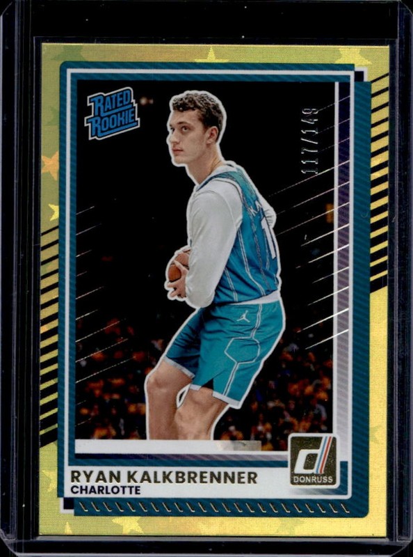 2025-26 Panini Donruss Ryan Kalkbrenner Stars Rookie RC #/149 Hornets