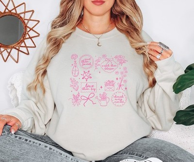 Inspirierendes geblümtes Damen Sweatshirt Cherish Every Moment Geschenk für...