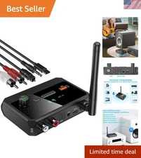 HD Music Streaming Bluetooth Receiver with Optical & RCA Support for Home Stereo