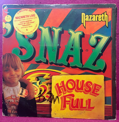 NAZARETH-Snaz-Live-2 LP Set-with Original Inner Sleeves (No Poster)-1981 A&M