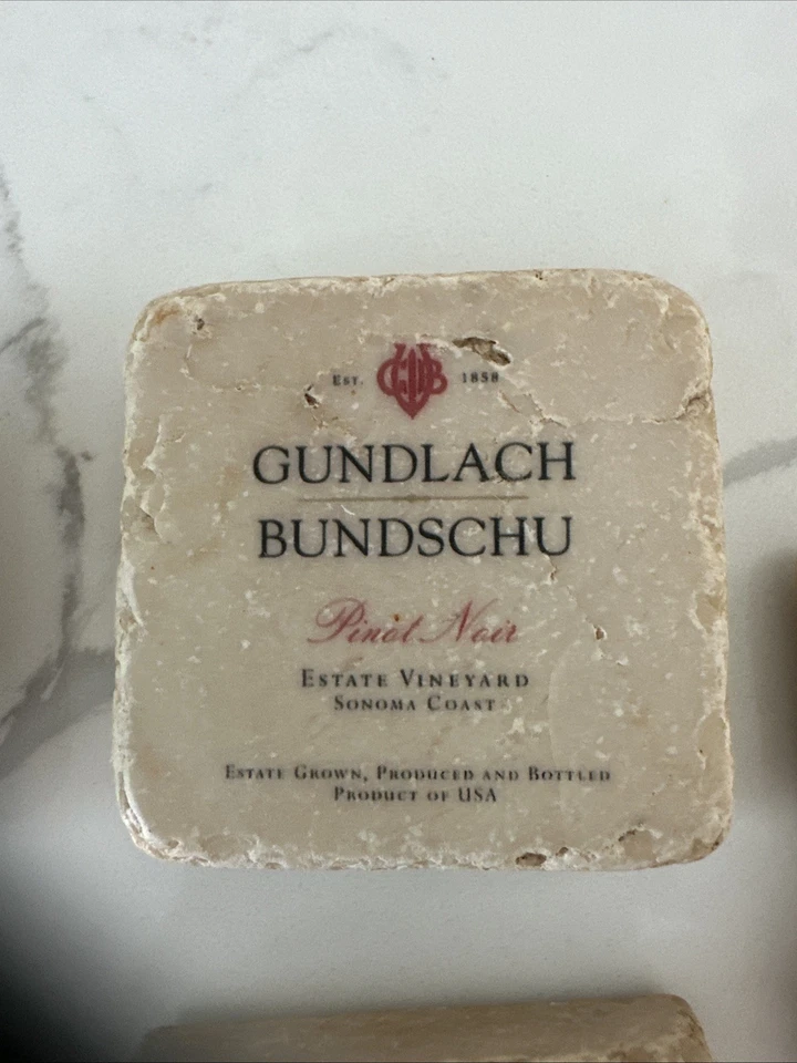 Juego de 5 imanes de mármol con arte y piedra de Vineyard Napa Valley Foto 3 de 4