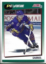 PAT LAFONTAINE 1991-92 SCORE ROOKIE TRADED CARD NEAR MINT CONDITION