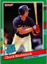 1991 Donruss Baseball - #421 Chuck Knoblauch Rated Rookies