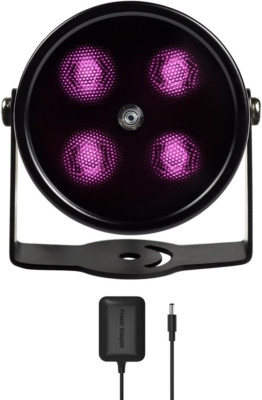 80Ft IR Illuminator | AI4 No Hot Spot Wide Angle Infrared Light for Security Cam