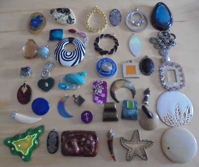 40 x stylische Anhänger Konvolut Schmuck verschiedene Designs/Farben Nr. 2281