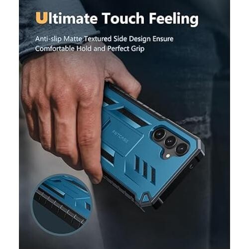 FNTCASE per Samsung Galaxy S23-FE Custodia: Custodia S23 FE con cavalletto (CONFEZIONE APERTA) - Foto 6 di 7