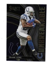 2020 Panini Select Football Unbreakable #23 Frank Gore  Indianapolis Colts